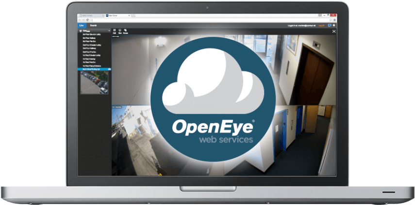 OpenEye mobile on iPhone OpenEye mobile on iPhone